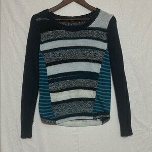 Prana Navy, Green and Gray Sweater. Size XS